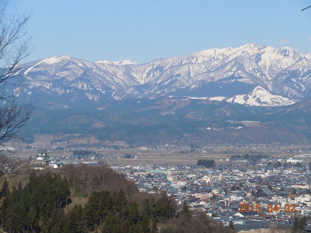 越前大野城遠景